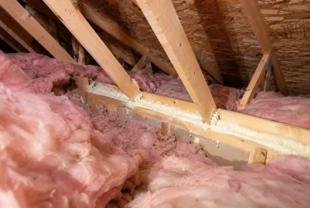 Sealed partition top plate in attic