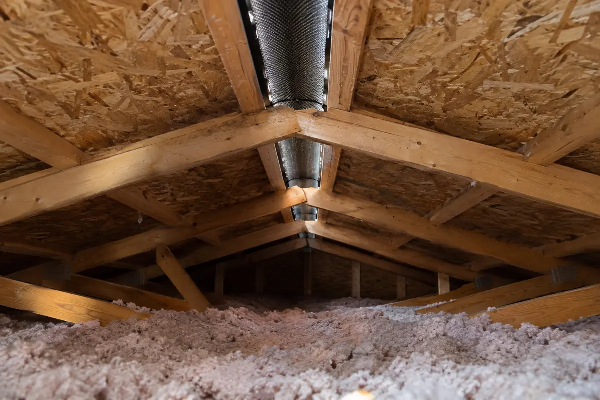 Residential roof framing and attic ventilation