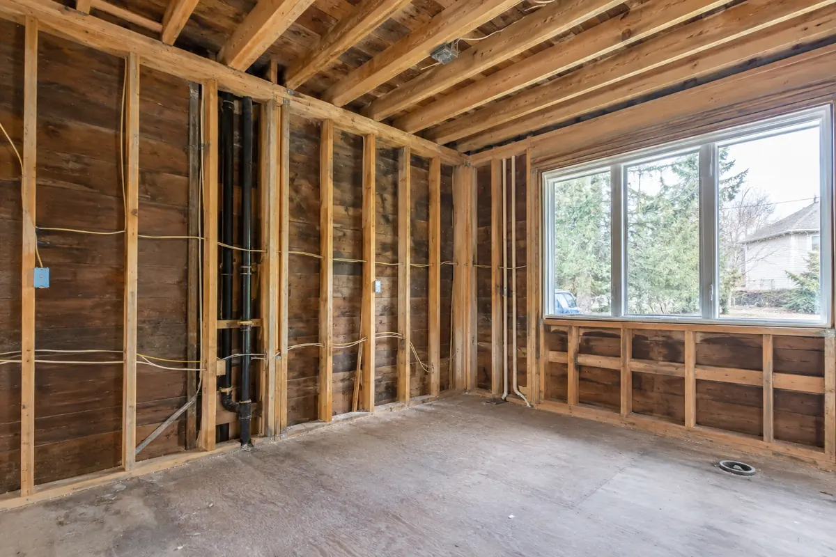 Open wall cavities during renovation