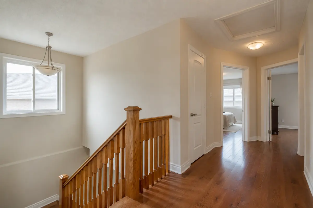 Upstairs landing below attic